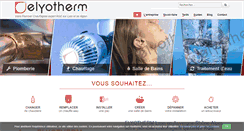 Desktop Screenshot of elyotherm.fr