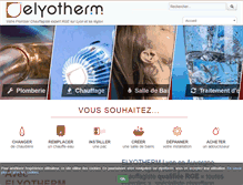 Tablet Screenshot of elyotherm.fr